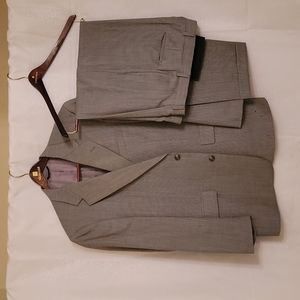 Mens Gray Wool Suit